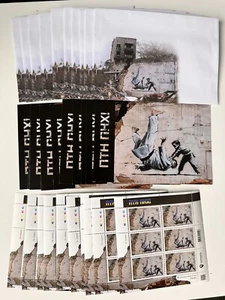 BIG LOT Ukraine 2023 Putin Go F*k Yourself "FCK PTN!" Banksy + Ukrposhta! 10 pcs - Picture 1 of 7