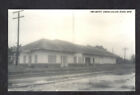 Rppc Grand Saline Texas Railroad Depot Train Station Real Photo Postcard