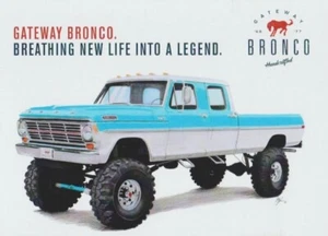 2021 GATEWAY BRONCO Ford Bronco SEMA Show Promo Info Card - Picture 1 of 2