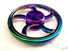 Rainbow Multi Wheel Metal Fidget Spinner Toy Boys Girls Kids Adults ADHD Focus 