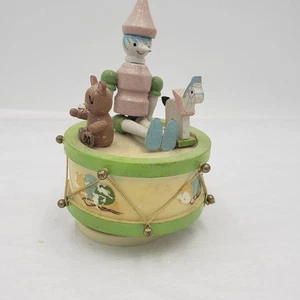 Vintage Wooden Pinocchio Music Box Tested - Picture 1 of 11