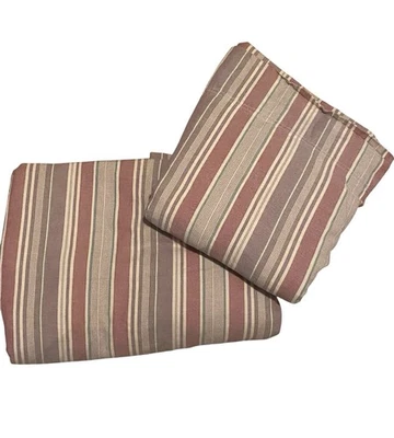 Vintage Ralph Lauren Home Stripped Queen Size Flat Fitted Sheets NO PILLOWCASES - Image 1 of 4