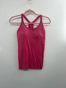 Lululemon Ebb To Street Tank Top Women 6 Pink Dragon-Fruit Racerback 100% Nylon - Picture 1 of 5