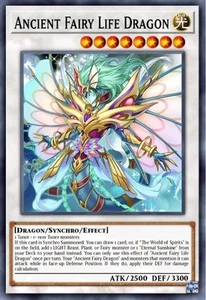 Yugioh Ancient Fairy Life Dragon ALIN-EN039 1st Edition Super Rare LP Presale - Picture 1 of 1