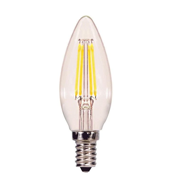 Satco S21728 120V 350 lm. E12 Candelabra Base Natural Light B11 LED Bulb 40W - Image 1 of 1