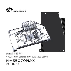 Bykski GPU Water Block For ASUS Prime GeForce RTX 5070 12GB GDDR7 Video Card  - Picture 1 of 6