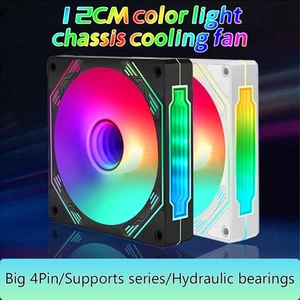 1 PCS Desktop Computer Large 4Pin Quiet Case Fan 12cm Host Cooling Fan Emitting - Afbeelding 1 van 16