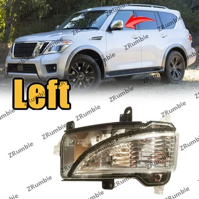 Luz intermitente espejo retrovisor lado izquierdo para Nissan Armada 2016-2017 Foto 1 de 4