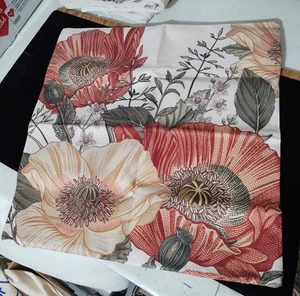 Set of 2 Floral Throw Pillow Covers 13×13 Inches Pillow Cases - Picture 1 of 4