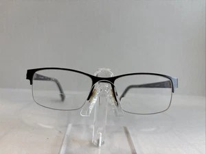 Bulova Brille, nur Gestell, Cherokee, 52-18-140, Metall, schwarz, Halbrand - Bild 1 von 7