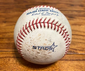 Angels vs Astros Game Used Baseball 9/1/2025 LOGO Kikuchi to Cam Smith Strike - Picture 1 of 5