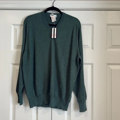 Valentino Merino Wool V Neck Sweater Men Size XL Long Sleeve Quiet Luxury - Image 1 of 4