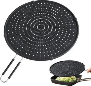 Splatter Screen for Frying Pan, Kaloo Grease Splatter Guard, (13Inch,Black) - Picture 1 of 12