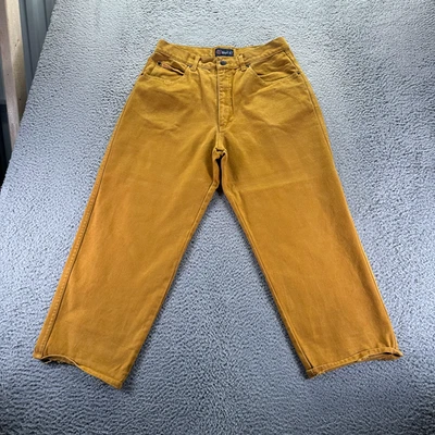 Pantalones de mezclilla vintage Paco para hombre 34x27 marrón algodón pierna ancha holgados ropa de trabajo utilitaria Foto 1 de 4