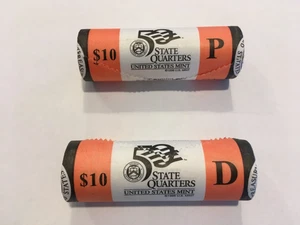 2005-P & D California State Quarter U.S. Mint Wrapped Rolls - Picture 1 of 5