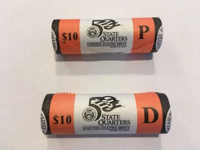 2005-P & D California State Quarter U.S. Mint Wrapped Rolls - Image 1 of 4