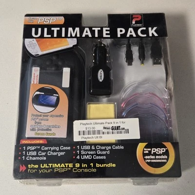 KIT cargador de alimentación Playtech PSP Ultimate Pack 9 n 1 NUEVO/SELLADO 1000/2000/3000 Foto 1 de 4