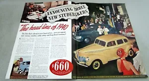 Studebaker Champion 1940 sedán de crucero anuncio en color original - Imagen 1 de 1