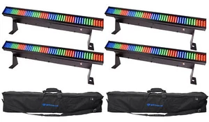 4) Chauvet COLORSTRIP MINI LED Multi-Colored DJ Light Bar Effect Strips+2) Bags - Picture 1 of 10