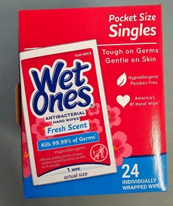 Wet Ones Antibacterial Fresh Scent Hand Wipes - 24 Count - Picture 1 of 1