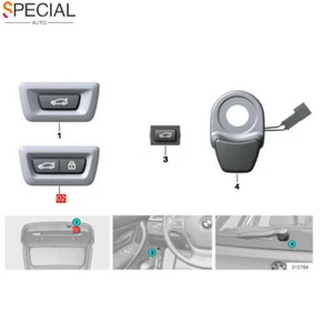 Interruptor de liberación de bloqueo de puerta levadiza de maletero 61319275121 para BMW X6 2014-2018 X5 2014-2020 - Imagen 1 de 7