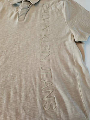 Calvin Klein желтовато-коричневый поло мужская рубашка размер L M156 - Изображение 1 из 4