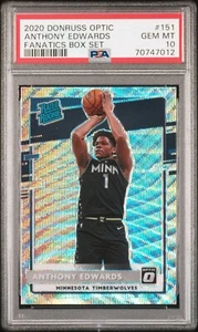 2020-21 Donruss Optic Fanatics Box Set Anthony Edwards Rated Rookie #151 PSA 10 - Bild 1 von 2
