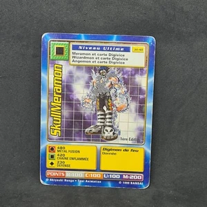 Carte Digimon skullmeramon Jd-48 niveau ultime 1er Edition Bandai 1999 - Imagen 1 de 3