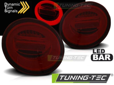 Fanali posteriori barra led rosso fumo adatti per VW New Beetle 98-05 - Immagine 1 di 3