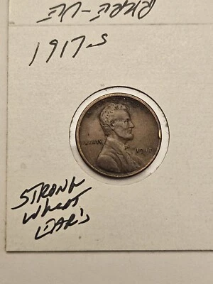 wheat penny 1917S LINCOLN CENT 1917-S FREE SHIPPING Lot #6 - Image 1 of 3