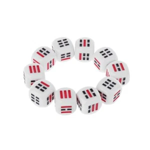 10Pcs D6 Dices For Easy Fortune-Telling Guess Divination Dice Ba Gua Eight - Picture 1 of 8