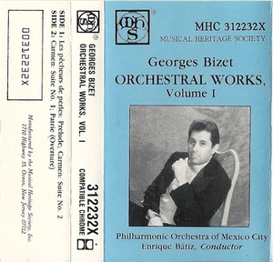 George Bizet Orchestral Works - Philharmonic Orchestra of Mexico (Cassette) USED - Imagen 1 de 4