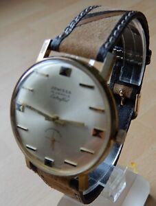 Jowissa Extraflat Art Deco mechanical wristwatch, 15 jewels, G.P. case new strap