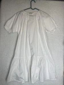 Il Gufo Size 16 Italy Dress Girl Cotton White Formalwear - Picture 1 of 4