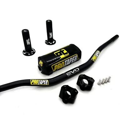 Original "Evo" PRO TAPER Handlebar Fat Bar DIRT BIKE 1 1/8'' ATV Quad GRIPS Pads - Image 1 of 4