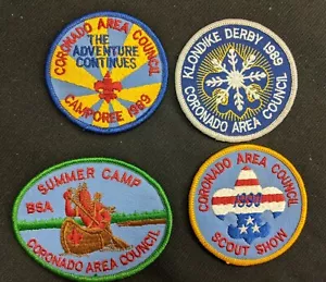 Lot of 4 CORONADO AREA COUNCIL BSA Patches 1989 Klondike Camporee BSA0012 - Picture 1 of 2