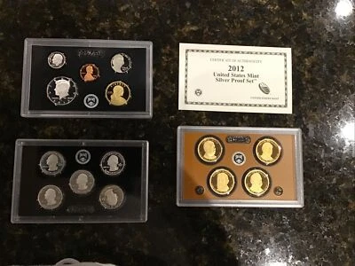 2012-S US Mint Silver Proof Set Gem Coins With Original Box and COA - Image 1 of 2