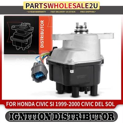Distribuidor de ignição com tampa e rotor para Honda Civic 1999-2000 Civic del Sol - Imagem 1 de 4