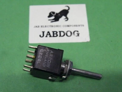 ARROW DPDT Miniatur Kippschalter Ein/Aus/Ein 3 Positionen Mitte Aus 17mm Dolly 8g Z118