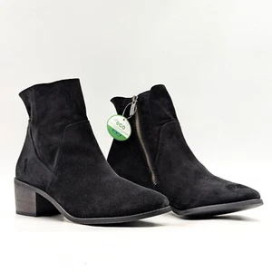 Paul Green Mujeres Nicole Negro Gamuza Western Elegantes Botas Talla 8US Austrian 5.5 - Imagen 1 de 10