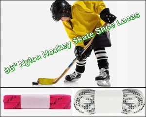 96 Zoll Eishockey Skate Schnürsenkel Gewachste Skate Schnürsenkel Schuhsaiten für Hockeyschuhe Schnürsenkel - Bild 1 von 7