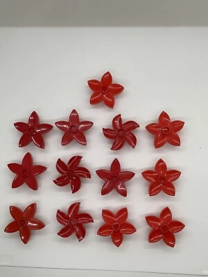 Lote de 13 pétalas de flores vermelhas Lego Duplo - Imagem 1 de 2