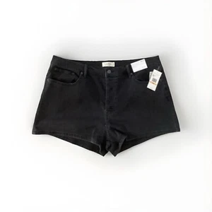 Jessica Simpson Women's Black Denim Shorts Jean Size 16 / 33 NWT 6510 - Picture 1 of 4