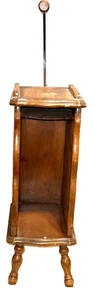 Vintage Solid Wood Telephone Table/Cabinet with Handle 22" Tall 32" to Handle - Picture 1 of 8