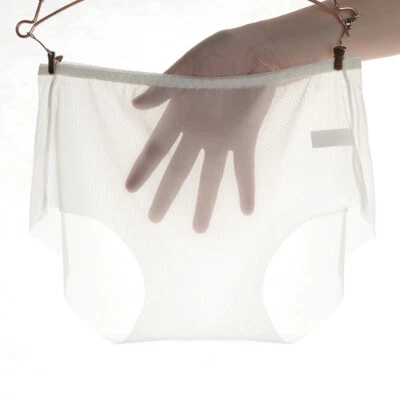 Women Sexy Panties Sheer Briefs Seamless Underwear See Through Soft Thin Thongs@ - Image 1 of 4
