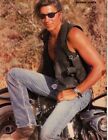 George Lynch tan muscles motorcycle pinup Testament article pictures clippings