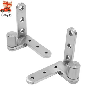 4 Pcs Pivot Door Hinges, Door Hinges, Heavy Duty Hinges 201 Stainless Steel - Picture 1 of 14