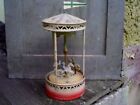 Early 1900s Gunthermann Clockwork Windup Painted Tin Toy Carousel Germany