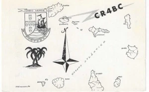 QSL 1972 Cape Verde Islands radio card - Picture 1 of 1
