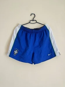 Brazil 1998 2000 World Cup Original Vintage Nike Shorts Size L Men Blue - Picture 1 of 12